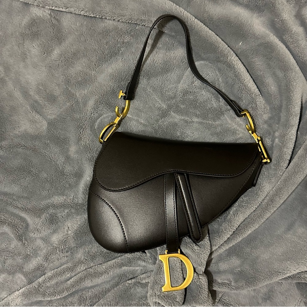 Christian Dior Saddle Bag black